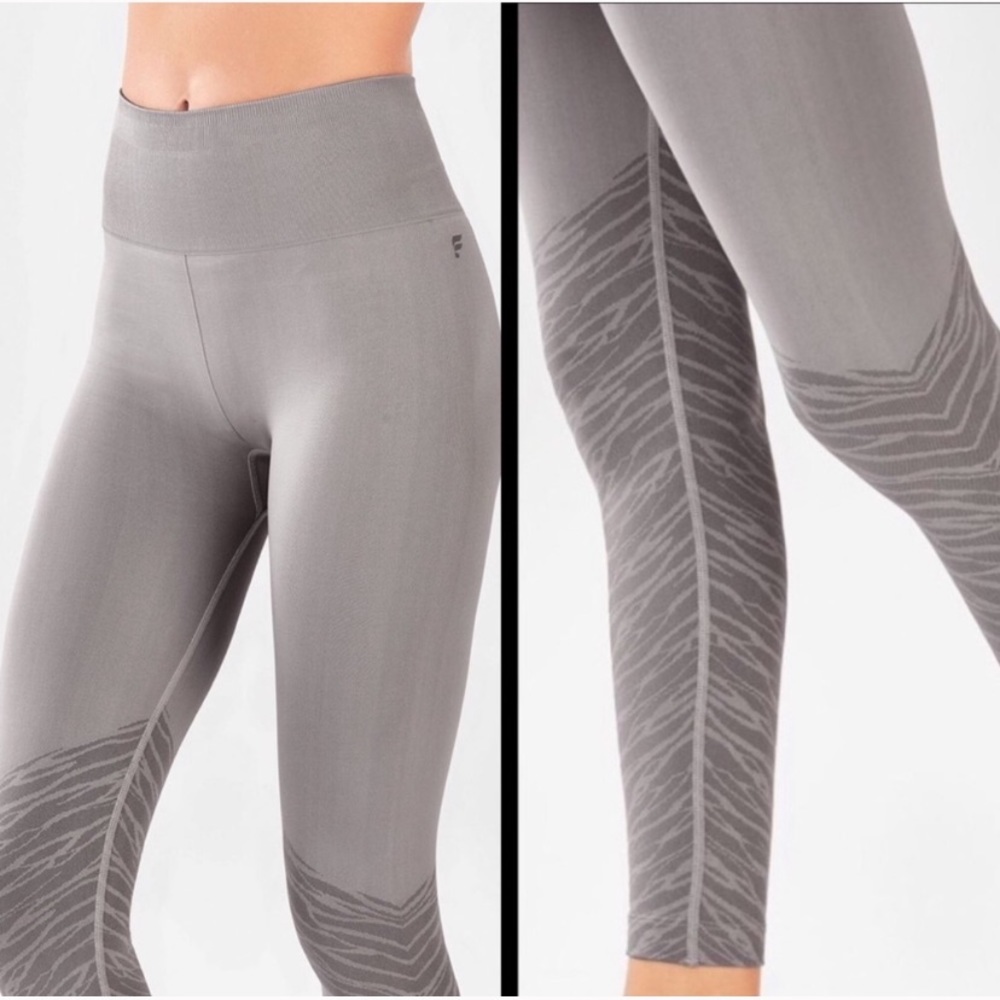 Fabletics High Waisted Seamless Zebra Leggings - image 2